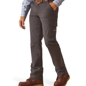 Ariat Men's FR M7 Slim DuraStretch Duralight Twill Straight Pant 38x38 Charcoal